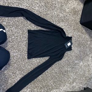 Black long sleeve turtle neck